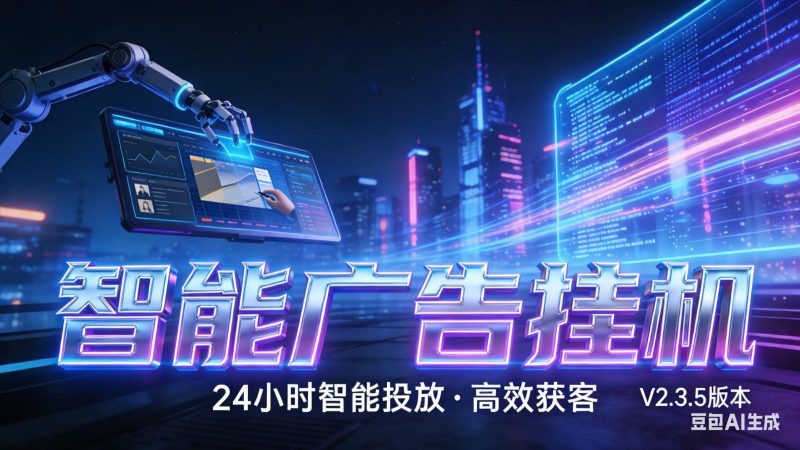 AI 广告云挂机 · 全域流量变现平台网赚项目-副业赚钱-互联网创业-资源整合百读客