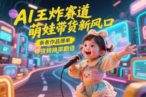 AI王炸赛道,萌娃带货新风口,条条作品爆单,带货转换率翻倍,核心逻辑拆解网赚项目-副业赚钱-互联网创业-资源整合百读客
