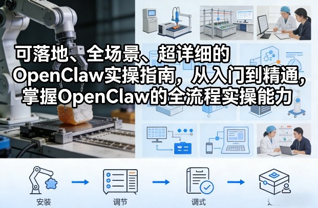 可落地、全场景、超详细的OpenClaw实操指南，从入门到精通，掌握OpenClaw的全流程实操能力网赚项目-副业赚钱-互联网创业-资源整合百读客