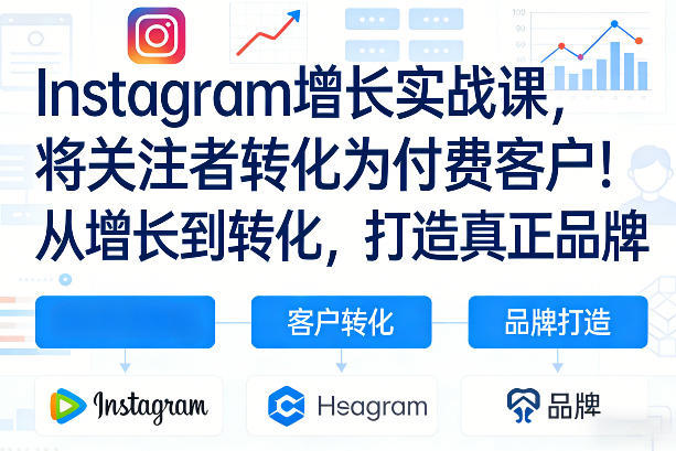 Instagram增长实战课，将关注者转化为付费客户！从增长到转化，打造真正品牌（双语字幕）网赚项目-副业赚钱-互联网创业-资源整合百读客