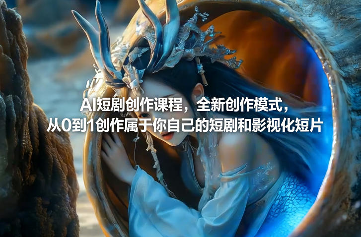 AI短剧创作课程，全新创作模式，从0到1创作属于你自己的短剧和影视化短片网赚项目-副业赚钱-互联网创业-资源整合百读客