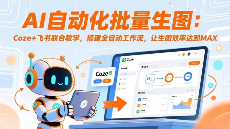 AI自动化批量生图：Coze+飞书联合教学，搭建全自动工作流，让生图效率达到MAX网赚项目-副业赚钱-互联网创业-资源整合百读客
